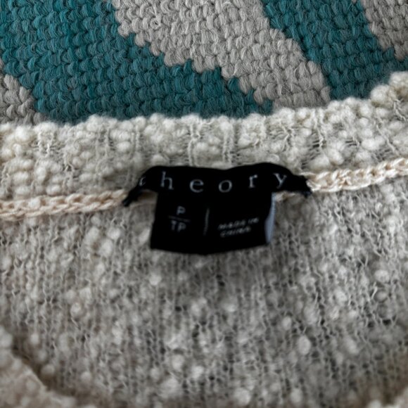 Theory Wool long sleeve shirt, cream size S - Picture 2 of 3